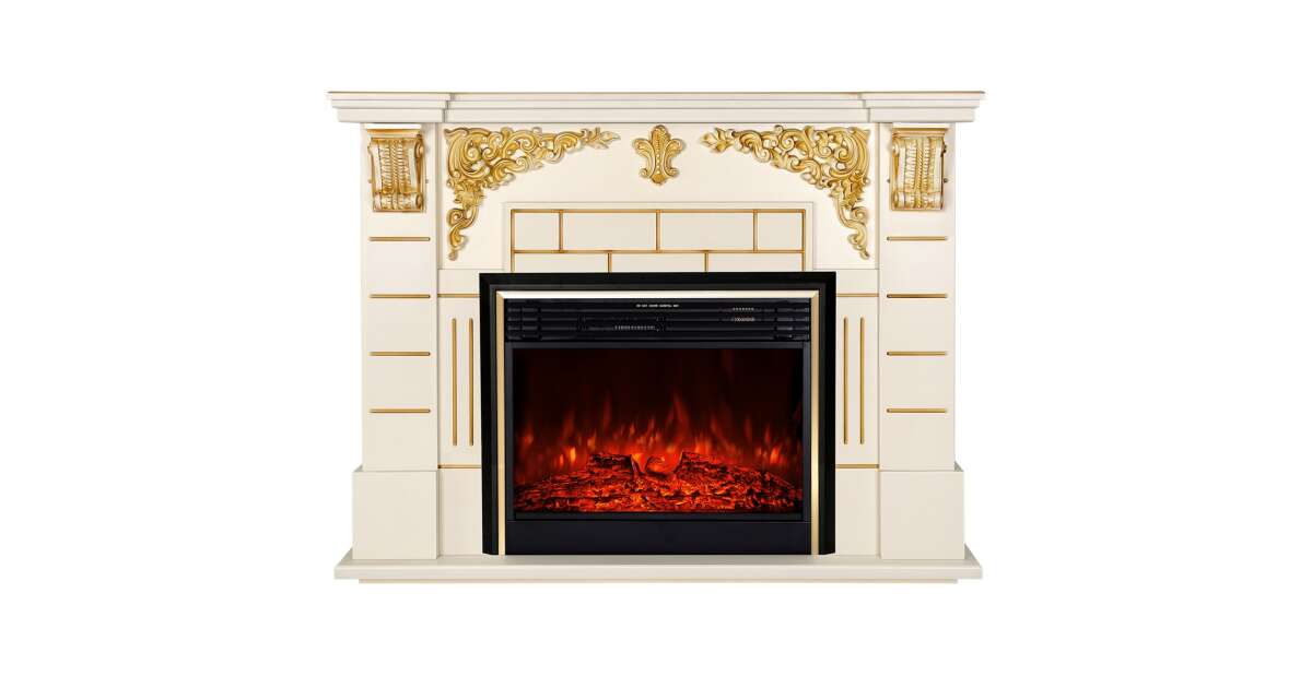 Semineu electric Imperial & Richi, Art Flame, 1110x1450x380 mm, 1950 W - imagine 3